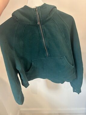 lululemon athletica Women's Half-Zip scuba Pullover - Teal Green